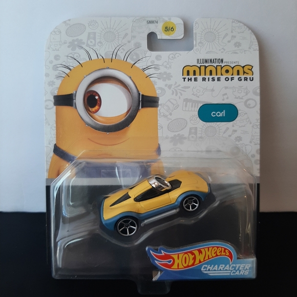Minions Rise of Gru Hot Wheels 2020 Character Cars Diecast Collection Carl - Picture 1 of 9